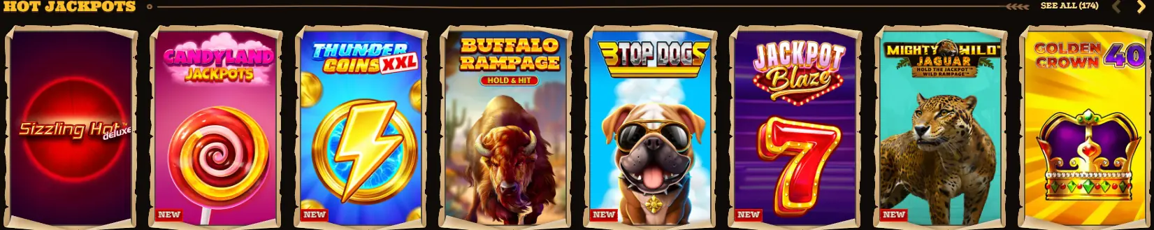 jackpots Vegastars online casino